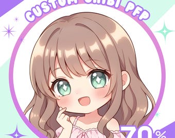 Custom Chibi PFP: Hand-Drawn chibi-Style Profile Picture