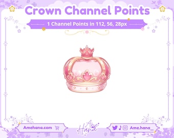 Crown Channel Point Icon for Twitch (Digital Download)