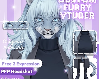 Custom Furry VTuber Live2D Model: Design, Rigging & Emotes