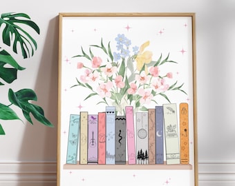 Albums as Books Print | Eras Inspired Bookshelf Wall Art | Digital Download