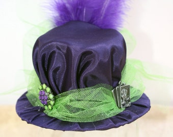 Steampunk Mini Hat Fascinator- Joker