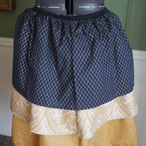 Steampunk Bustle Dark Blue and Gold Tapestry