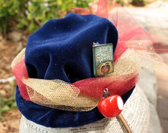 Steampunk Mini Hat Fascinator- Snow White