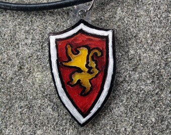Game of Thrones Crest Necklace- House Lannister