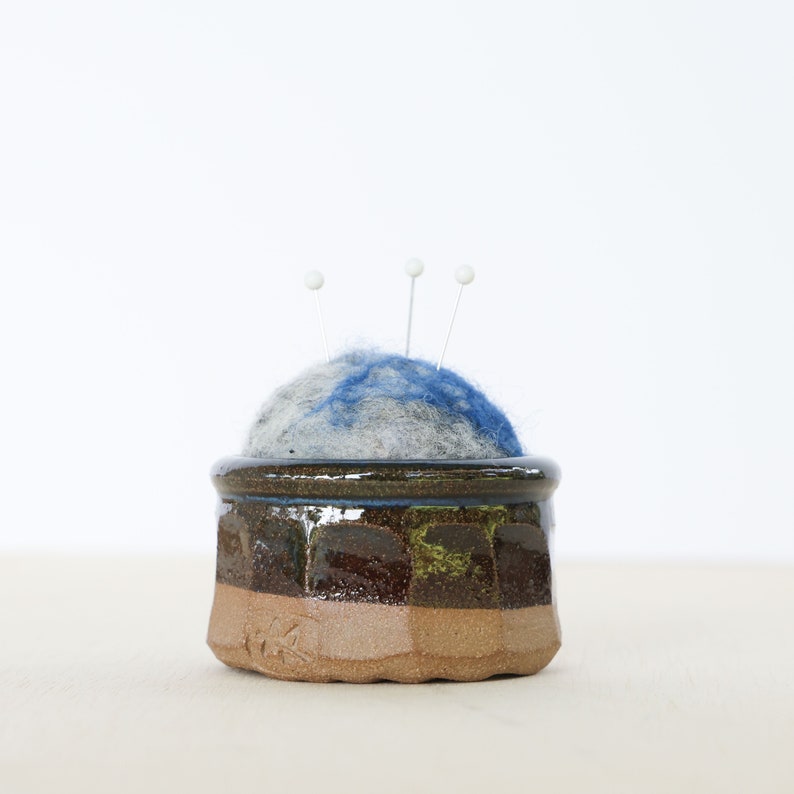pin cushion . pottery by Lund Studios image 1