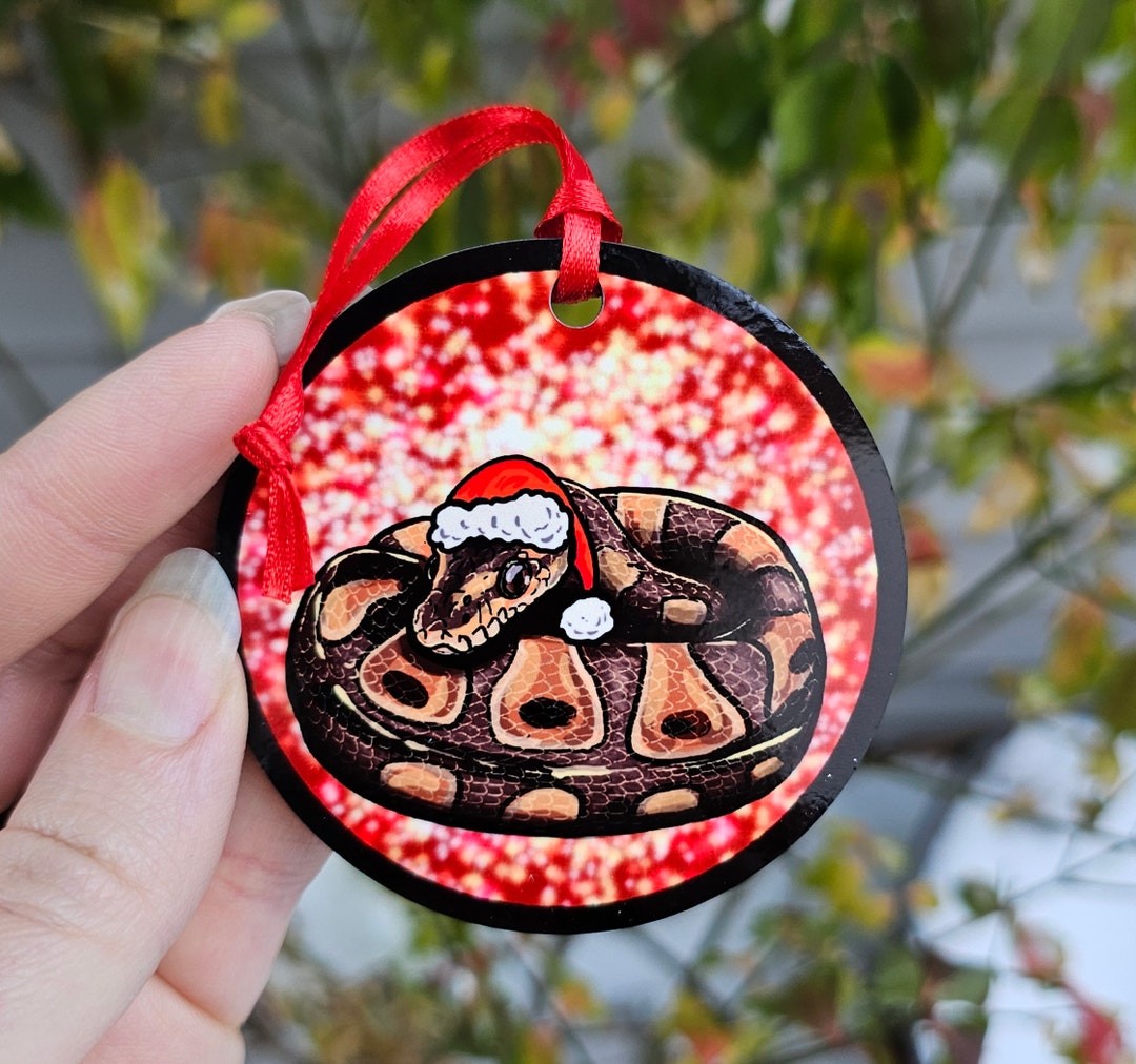 Ball Python Christmas Ornament Holiday Tree Decoration Waterproof ...