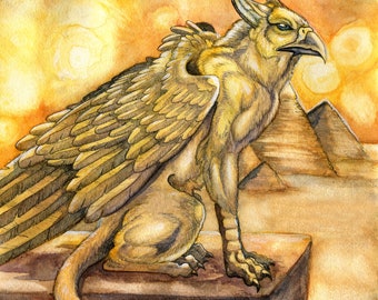 Egyptian Skies - 8x10 Fine Art Print - By Laura Airey Le - Egypt Egyptian Griffin