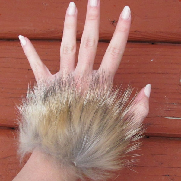 Real Coyote Fur Bracelet