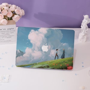 Hayao Miyazaki Animation MacBook-hoes, geheel nieuwe MacBook 2025 Air 15/13, Apple-laptophoezen, Pro 13/14/15/16,2024/2022/2021, aangepaste laptoptas