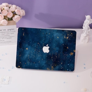 Deep Blue Starry Sky MacBook Case,New MacBook 2025 Air 15/13,Apple Laptop Case,Pro 13/14/15/16,2024/2022/2021,M1 M2 M3 M4,Custom Laptop Case