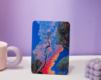 Sky and Trees Kindle Acrylic Case With Hand Strap,Kindle Paperwhite 11/12th Case,Paperwhite Cover,Kindle Colorsoft,Personalised Gifts to Her