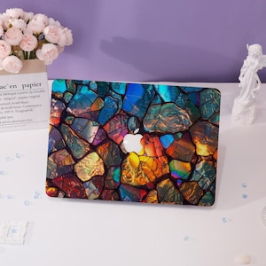 Gorgeous glass pattern MacBook Case Macbook Cover for Air 15 13 Macbook Case,Pro 16 15 14 13,2025 2022 2021 2020,Air 13 Laptop Case