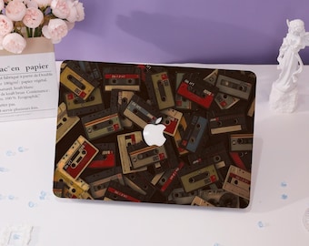 Retro Cassette Tape MacBook Case Laptop Cover For MacBook Air 13 15,Macbook Pro 13 14,Air 13 Inch Macbook Case,M1 M2 M3,Custom Laptop Case