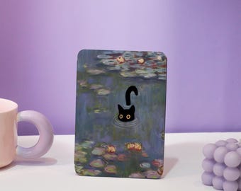 Étui pour Kindle chat noir personnalisé,étui pour Kindle en acrylique avec dragonne,Kindle 10e11e12e générations,étui Paperwhite 2021,étui Kindle Paperwhite