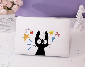 Black Cat MacBook Case,All New MacBook 2025 Air 15/13,Apple Laptop Sleeves,Pro 13/14/15/16,2024/2022/2021,M1 M2 M3 M4,Custom Laptop Case