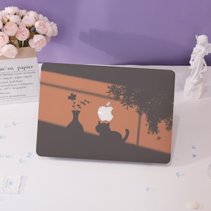 Kitten Shadow MacBook Case Macbook Cover for Air 15 13 Macbook Case,Pro 16 15 14 13,2025 2022 2021 2020,Air 13 Laptop Case,Laptop Case