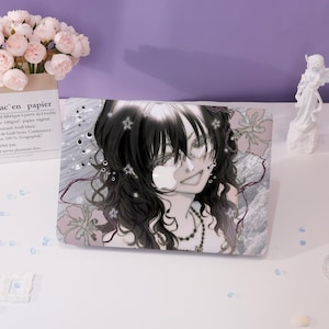 Anime Style Girl MacBook Case,New MacBook 2025 Air 15/13,Apple Laptop Sleeves,Pro 13/14/15/16,2024/2022/2021,M1 M2 M3 M4,Custom Laptop Case