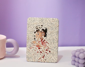 Anime Character Kindle 10/11/12th Case, Paperwhite Cover, Kindle Case Hand Strap, Kindle Acrylic Case, Personalized Paperwhite,Gifts For Mom