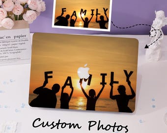 Personalized Photo MacBook Case,Cover for New MacBook Pro 16 15 13 14 M1 M2 M3 M4,Custom Laptop Case For Macbook Air 13,Custom Gift for mom