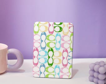 Playful Color Doodles Kindle Case for Kindle Paperwhite 12th,Kindle 2024,Hand Strap,With Auto Wake/Sleep,Kindle Acrylic Case For Kindle 2024