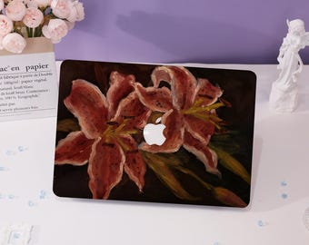 Flower Oil Painting MacBook Case Macbook Cover for Air 15 13 Macbook Case,Pro 16 15 14 13,2025 2022 2021 2020,Air 13 Laptop Case,Laptop Case