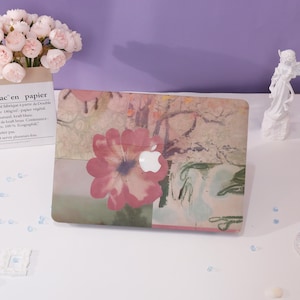 Large Pink Flower MacBook Case,New MacBook 2025 Air 15/13,Apple Laptop Sleeves,Pro 13/14/15/16,2024/2022/2021,M1 M2 M3 M4,Custom Laptop Case