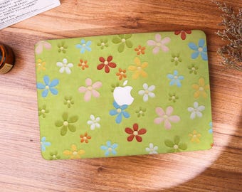 Colorful Flower MacBook Case Macbook Cover for Air 15 13 Macbook Case,Pro 16 15, 2022 2021 2020, Air 13 Laptop Case, Customized Laptop Cases