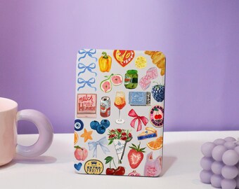 Girly Pink Collage Cute Kindle Acrylic Case,with Hand Strap,Kindle 10/11th,PaperWhite case,Auto Wake/Sleep,Paperwhite Cover for Kindle 12th