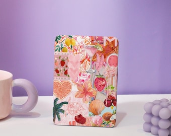 Pink Girly Collage Cute Kindle Acrylic Case,Hand Strap,Paperwhite 12th case,Paperwhite Cover,Kindle Colorsoft 12th 11th,Personalised Gifts