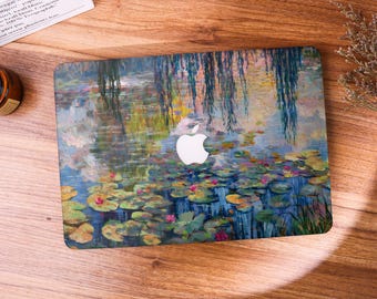 Impressionist Water Lily MacBook Case,All New MacBook 2025 Air 15/13,Apple Laptop Sleeve,Pro 14/15/16,2025/2024,Retina12 Custom Laptop Cases