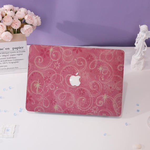 Pink Cloth Texture MacBook Case Macbook Cover for Air 15 13 Macbook Case,Pro 16 15,2022 2021 2020,Air 13 Laptop Case,Customized Laptop Case