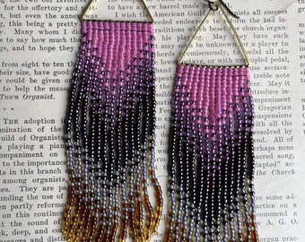 Lush beaded fringe earrings