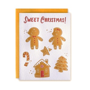 Sweet Christmas! – Christmas Card, Holiday Card, Gingerbread Cookies