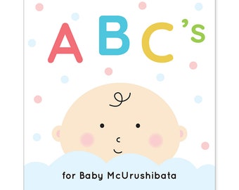 Custom Alphabet Baby Book / Baby Shower Game / Baby Gift / Coloring / Keepsake / Guestbook
