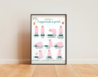 Islamic Prayer Guide Poster for Girls (PDF)
