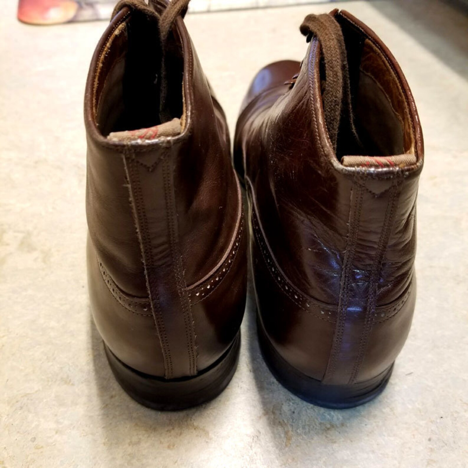 1930's Depression Era Captoe Ankle Boots Dated 7.5 | Etsy