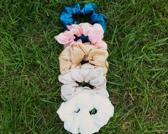 Silk Scrunchies  |  Pure Mulberry Silk  |  Soft & Gentle