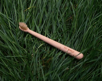 Kids Boar Bristle Bamboo Toothbrush | Plastic Free | Bamboo Handle | No Microplastics | Natural Kids Toothbrush | 100% Boar Bristles