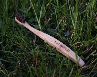 Horsehair Toothbrush | Natural Toothbrush | Bamboo Toothbrush | Eco Friendly | Biodegradable | Plastic Free | No Microplastics