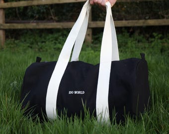 Organic Cotton Gym Bag  |  Plastic Free  |  Designed for Training, Travel, Everyday