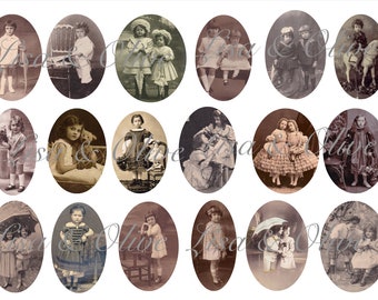 Digital French Ephemera Vintage Children vintage photos by Lisa and Olive