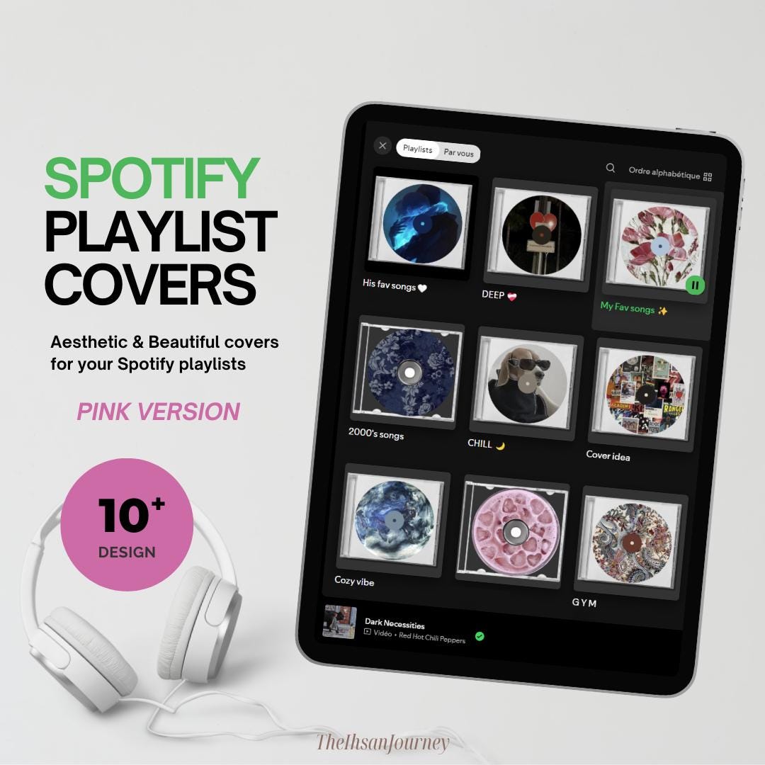 Spotify Playlist Cover PINK THEME Etsy spotify-playlist-cover-pink-theme-etsy