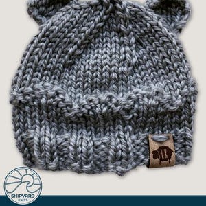 Baby Bear Newborn Beanie Knitting Pattern