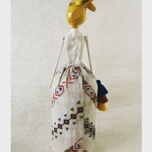 Art Doll, Air Dry Clay, Sculpture, Owl Drawing, Whimsical, Clay Flower, Mixed Media, Kunst, Textile, Modern, Folk Inspired image 6