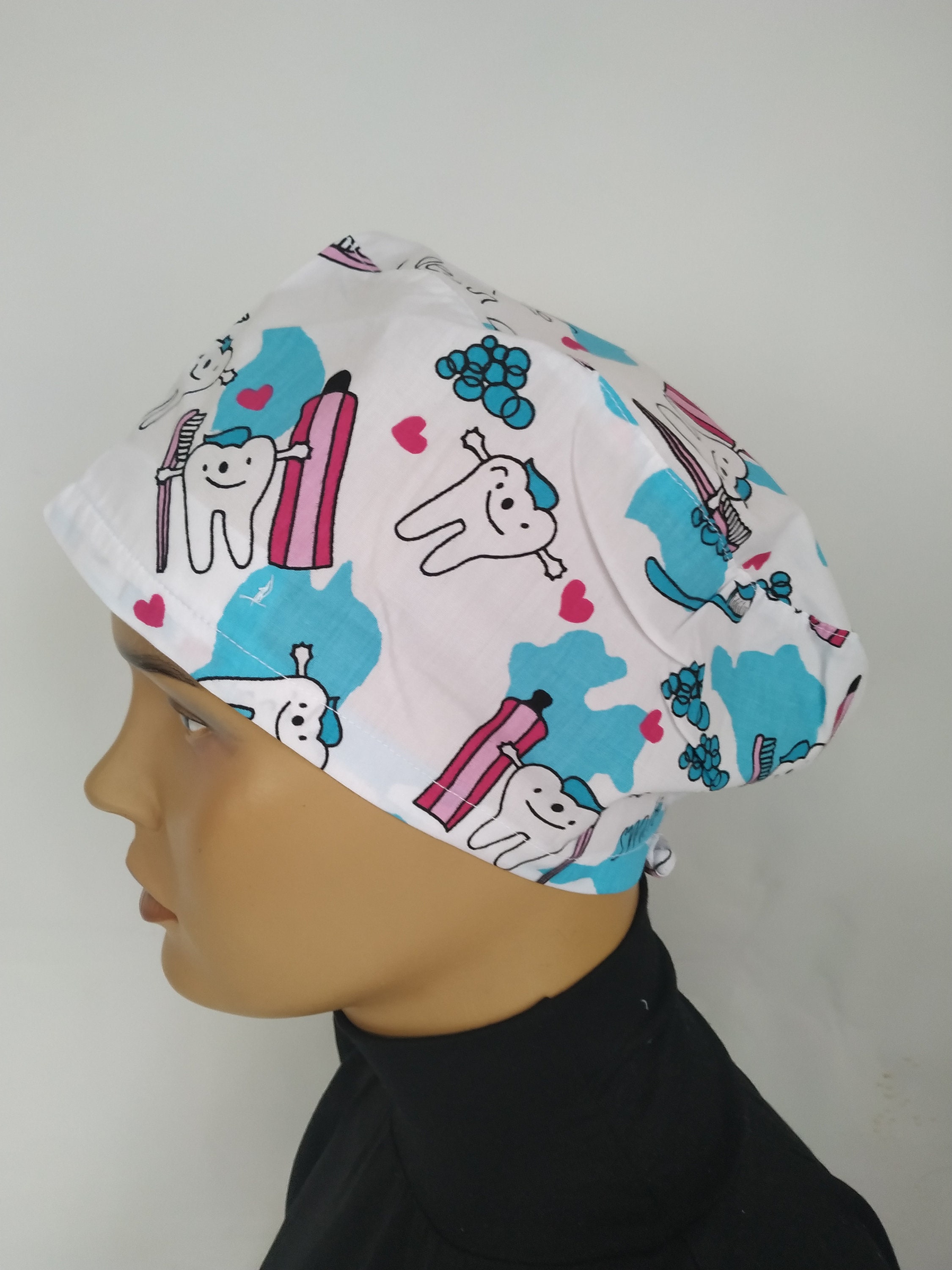Dentist hat Medical cap for dentists Scrub caps Surgical Etsy.de
