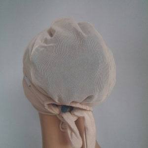 Powder color under hijab & No Slip Headband-All In One Hat-Great under tichel,head scarves, chemo,head coverings volumizing hijab headpiece image 4