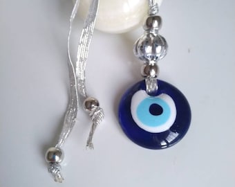 1 pcs Rearview car mirror charm, evil eye car ornament, Nazar Bead tree,Turkish evil eye, evil eye house decor, evil eye home decor