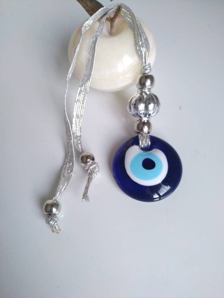 Evil Eye Beads, Car Rear Mirror Charm, Evil Eye Decor – Evileyefavor