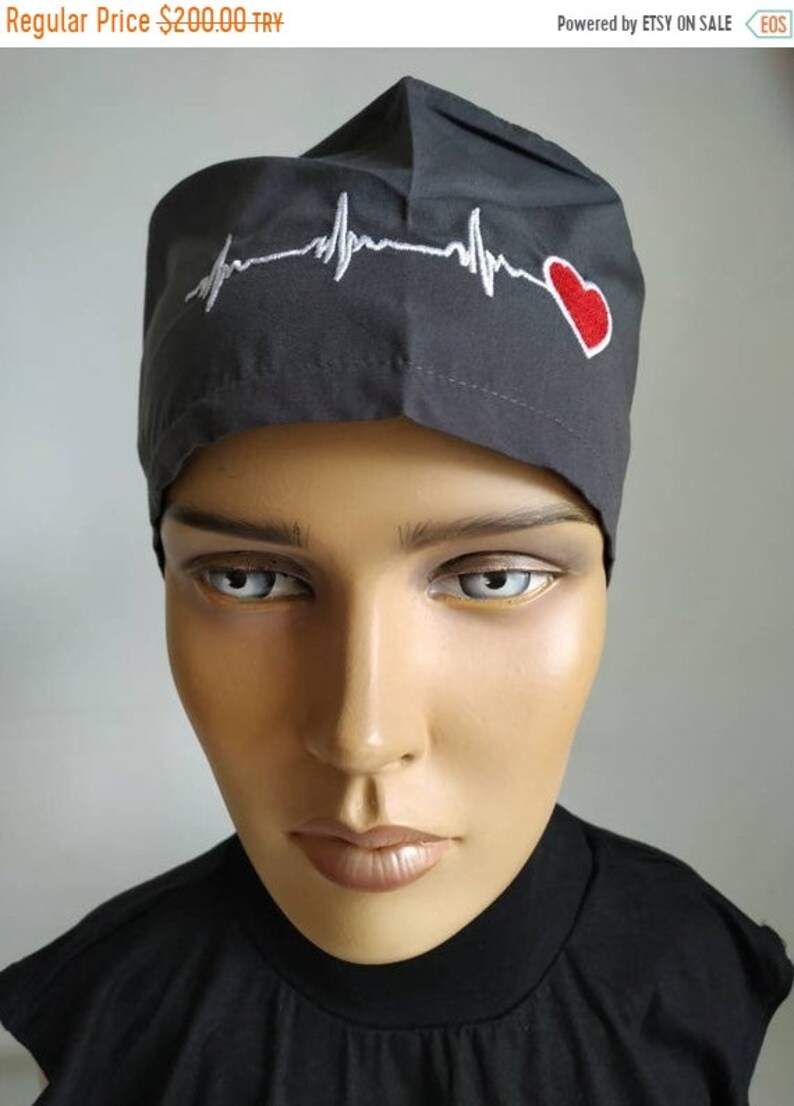 Dark Gray Surgical Cap Nurse Cap Chemo Hats Head Covers Etsy