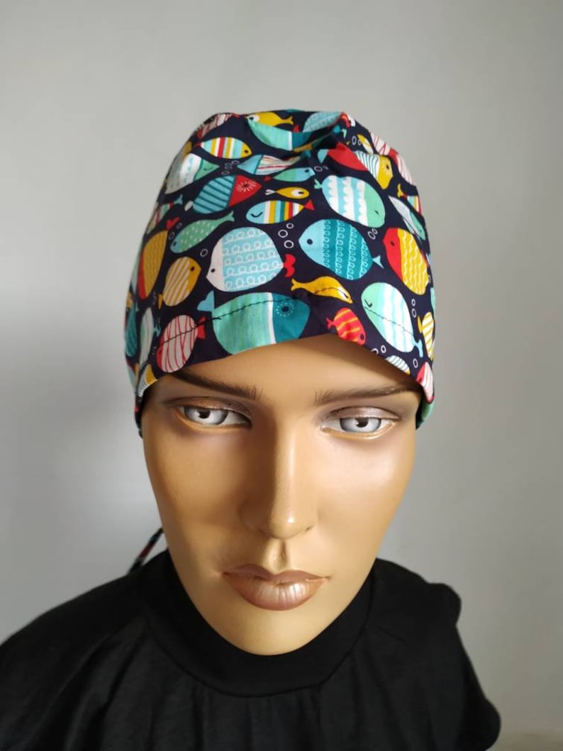 Fish Nurse Cap Doctor Cap Head Covers Woman Surgical Etsy